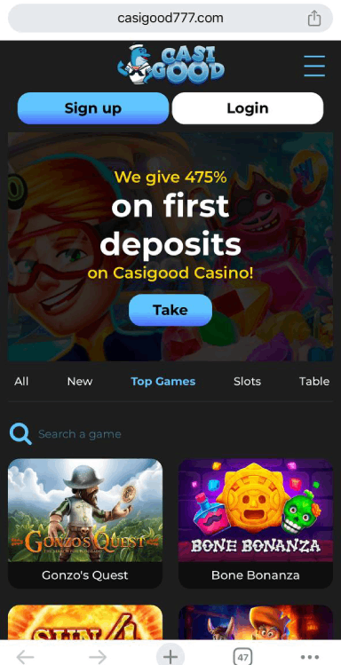 CasiGood Casino Mobile